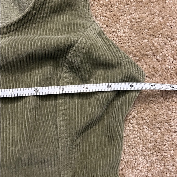 Levi's TULI CORDUROY MINI DRESS Green Size Small - Picture 10 of 15